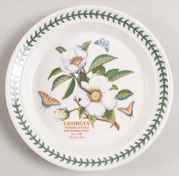 Spode Blossoming States Georgia Cherokee Salad Plate 8"