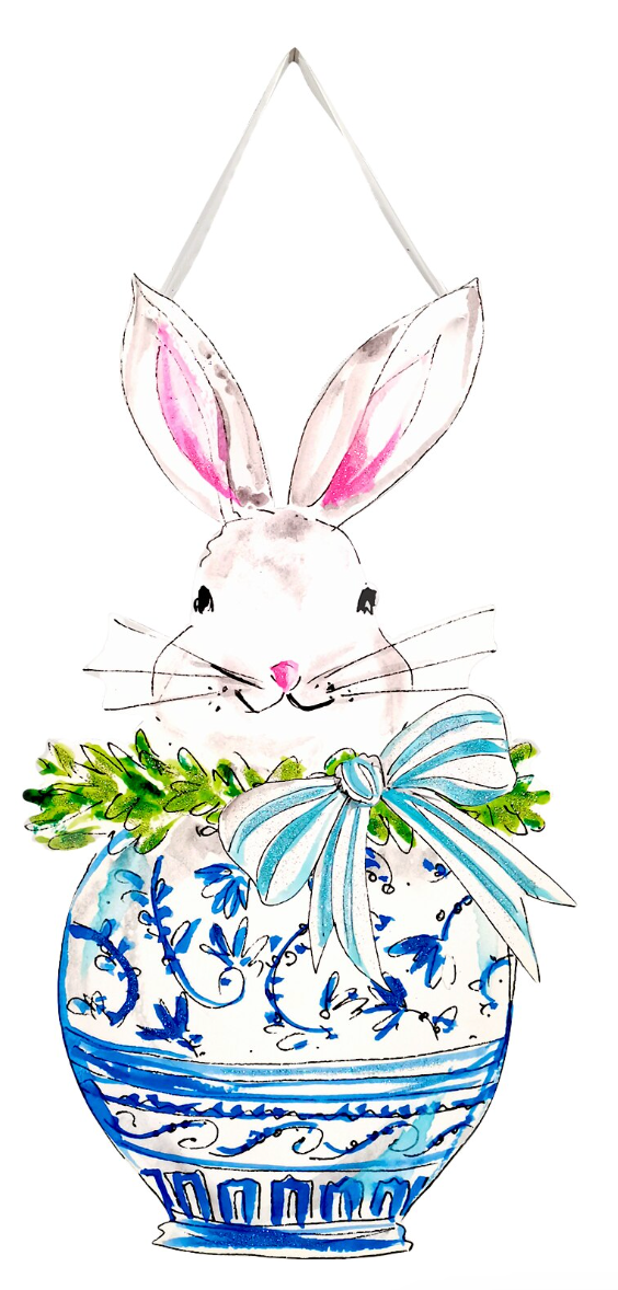 The Porch The Round Top Collection Posh Rabbit PVC Door Hanger