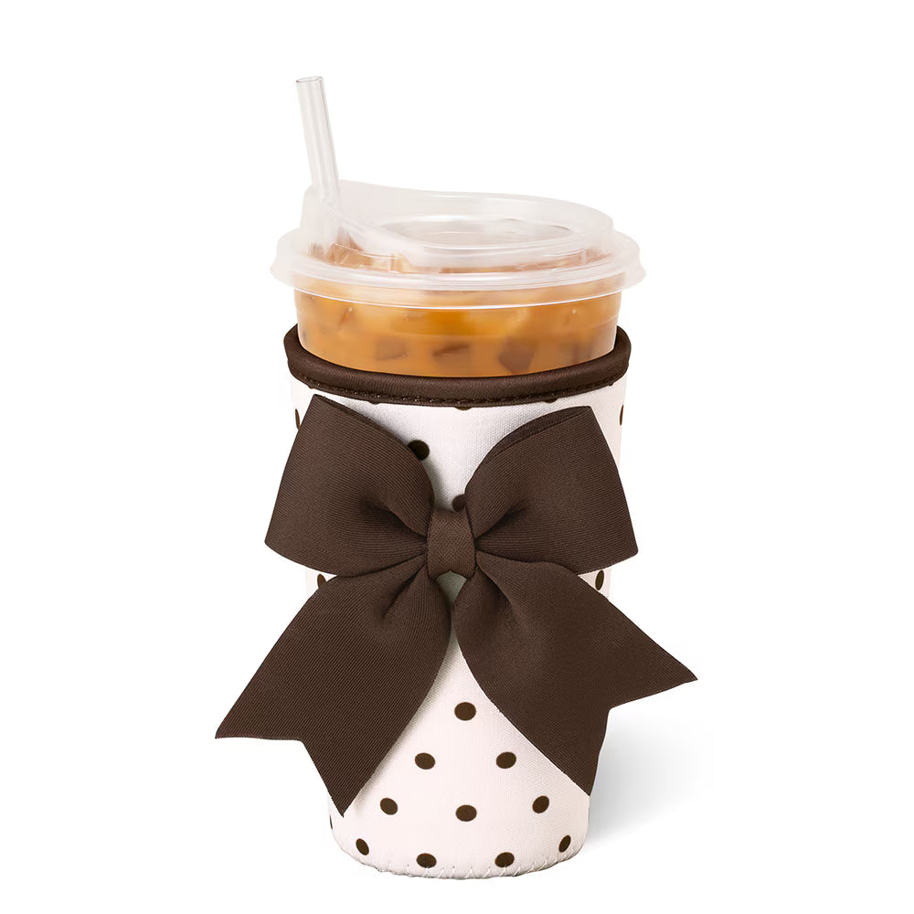 Swig Mocha Dots Iced Cup Coolie (Medium)