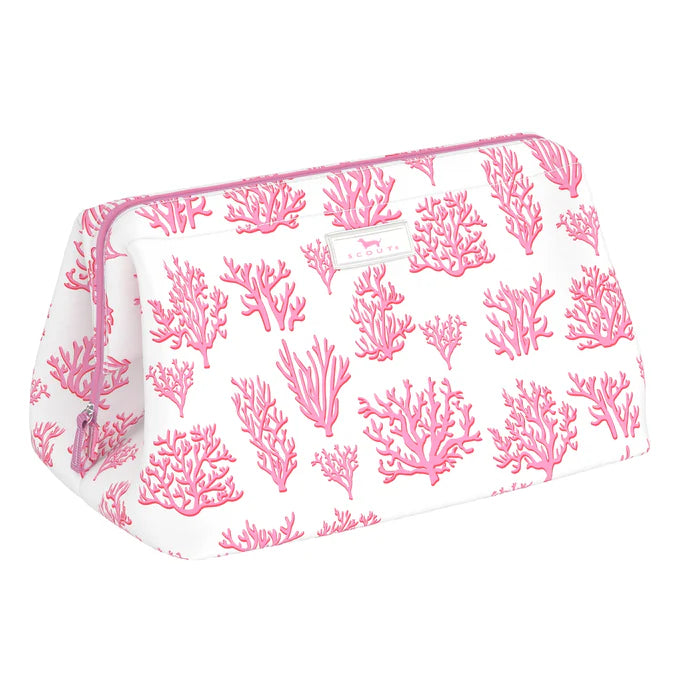 Scout Floral Reef Wide Mouth Makeup Bag Large
