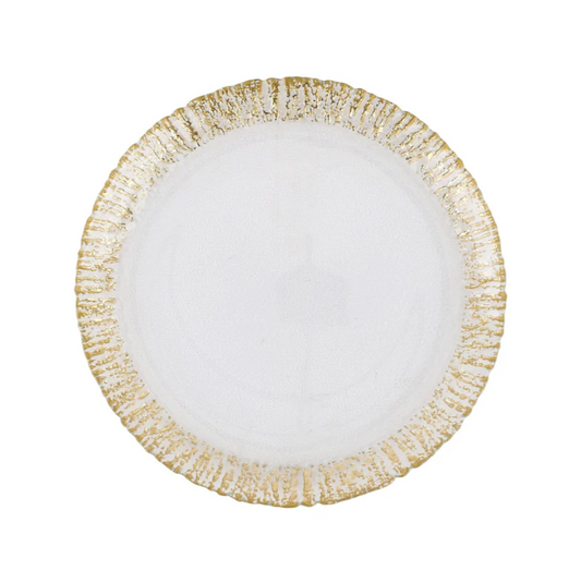 Vietri Rufolo Glass Salad Plate
