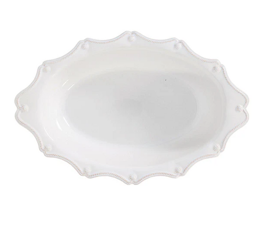 Juliska Berry & Thread 18'' Oval Baker- Whitewash