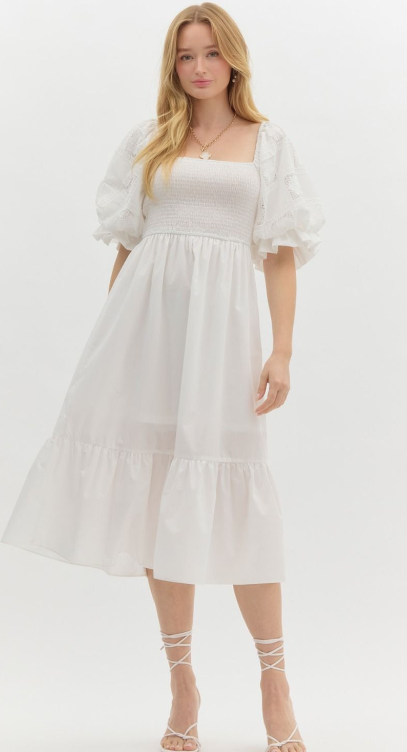 Spring Blossom Patchwork Dress