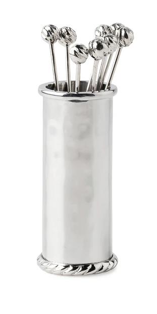 Juliska Graham Cocktail Picks and Holder