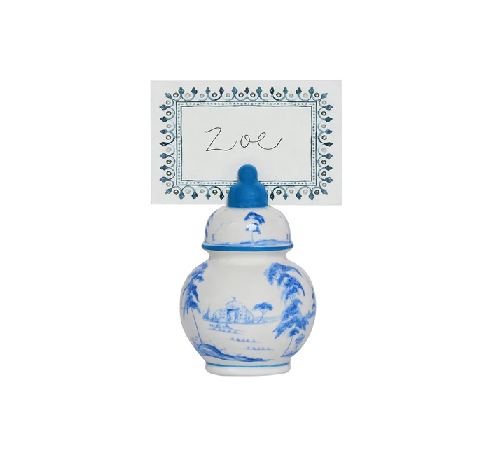 Juliska Villa Seville Place Card Set/12- Chambray