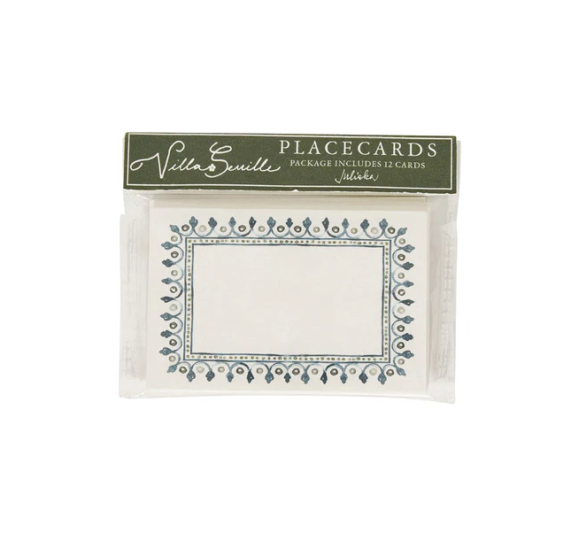 Juliska Villa Seville Place Card Set/12- Chambray