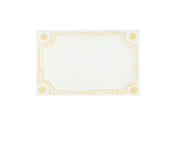 Berry & Thread Place Card Set/12 - Daffodil
