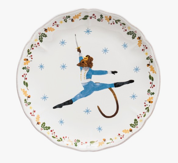 Casafina The Nutcracker Salad Plate- White Mouse King