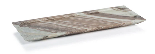 Zodax Arabescato Marble Tray 15.75" x 6"