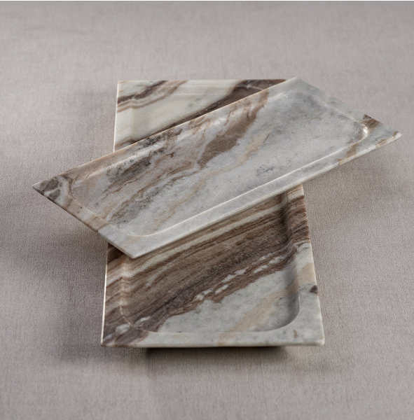 Zodax Arabescato Marble Tray 11x5