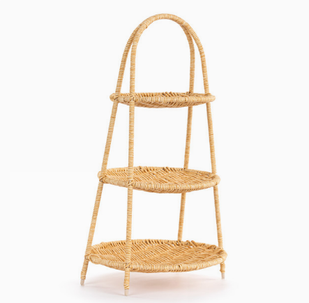 Demdaco Wicker Three Tier Countertop