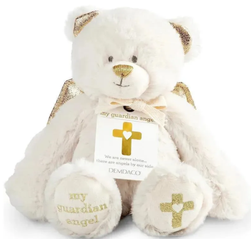 Demdaco Guardian Angel Bear Plush - 7in