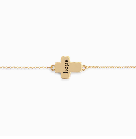 Artful Cross Bracelet - Hope