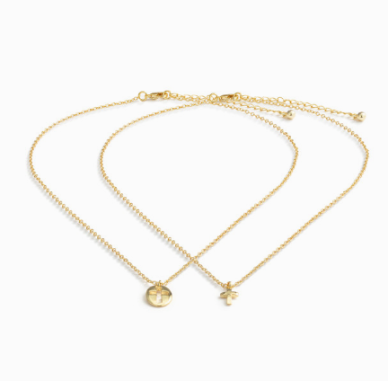 Sharing Kindness Necklace - Cross 16in