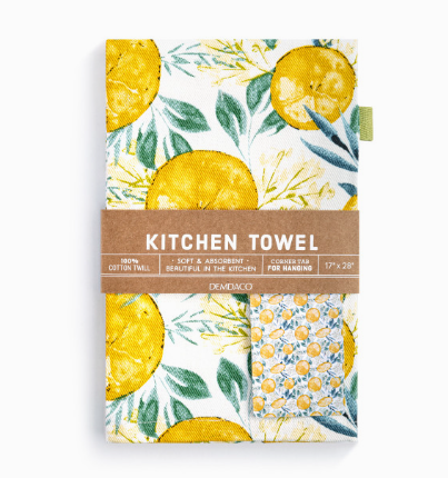 Lemons Cotton Twill Kitchen Towel