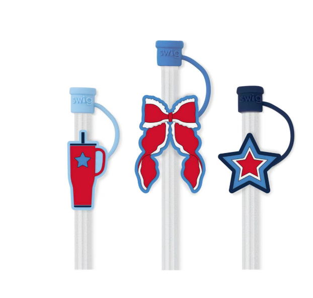 Swig Miss Independence Straw Topper Set