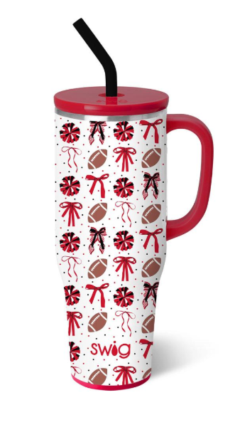 Swig We've Got Spirit Black + Red Mega Mug 40oz