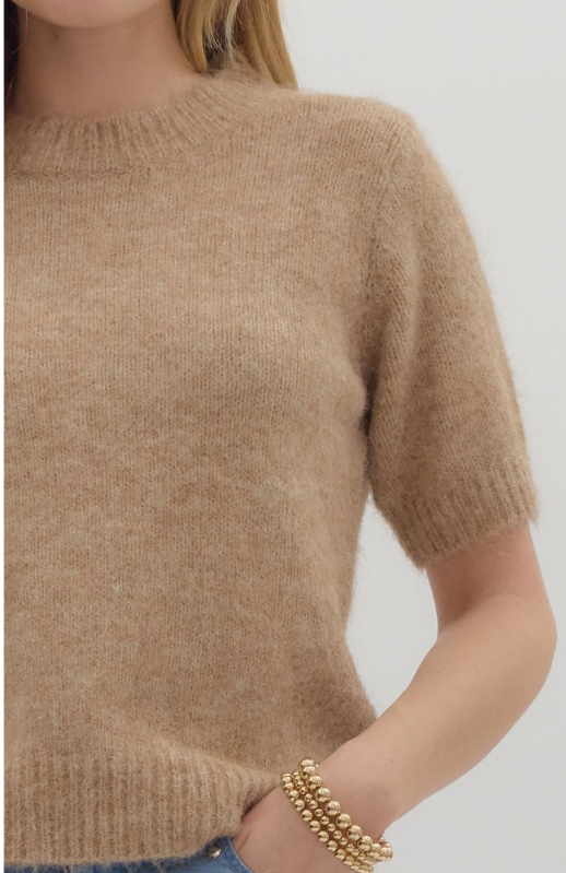 Almond Haze Sweater Top