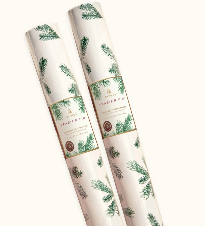 Thymes Frasier Fir Fragranced Wrapping Paper