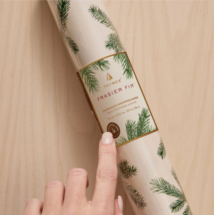 Thymes Frasier Fir Fragranced Wrapping Paper