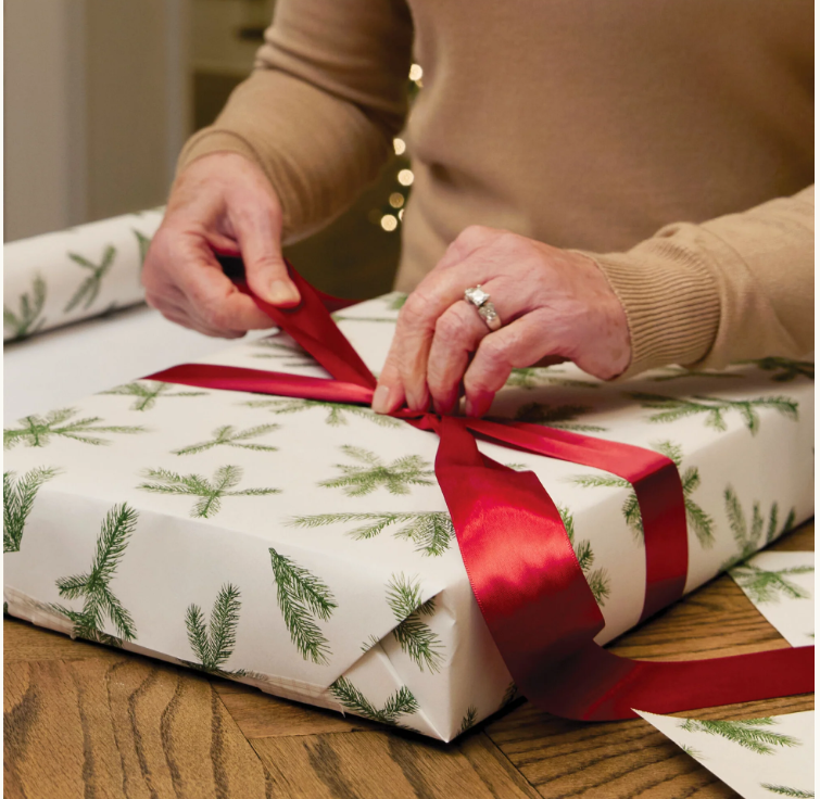 Thymes Frasier Fir Fragranced Wrapping Paper
