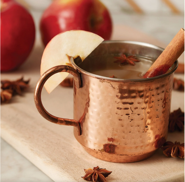 Thymes Simmered Cider Copper Cup Candle
