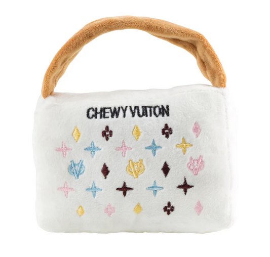 Haute Diggity Dog White Chewy Vuiton Handbag