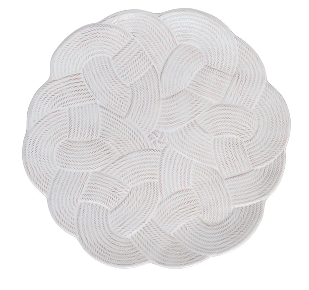 Juliska Le Panier Mystic Knot Charger/Platter - Whitewash