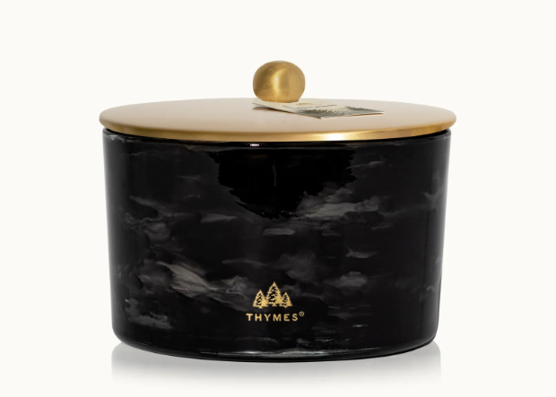 Thymes Noir Woods 3-Wick Poured Candle