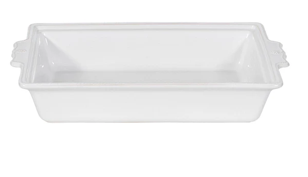 Juliska Berry & Thread 13" Rectangular Baker with Lid - Whitewash