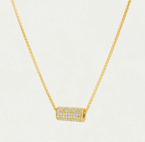 Dean Davidson Petit Pavé Mini Tube Necklace