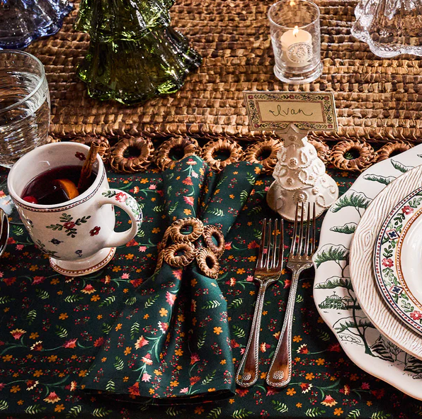 Rustic Ring Napkin Ring Set - Natural