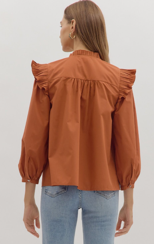 Entro Pumpkin Spice Blouse