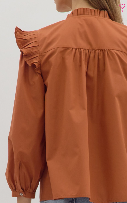 Entro Pumpkin Spice Blouse