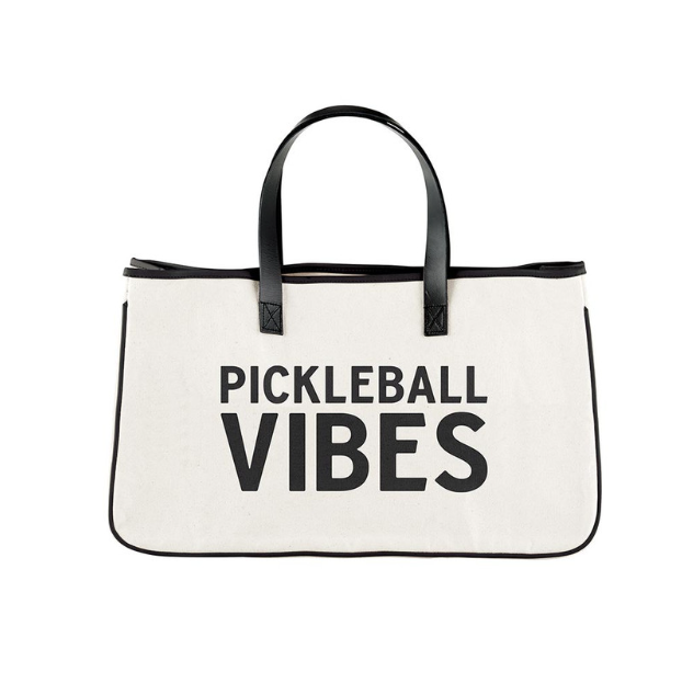 Santa Barbara Canvas Tote - Pickleball Vibes