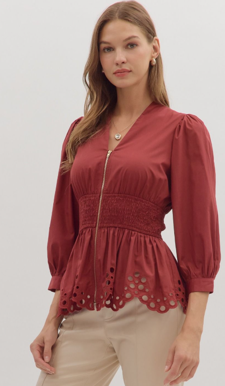 Anastasia Scallop Top