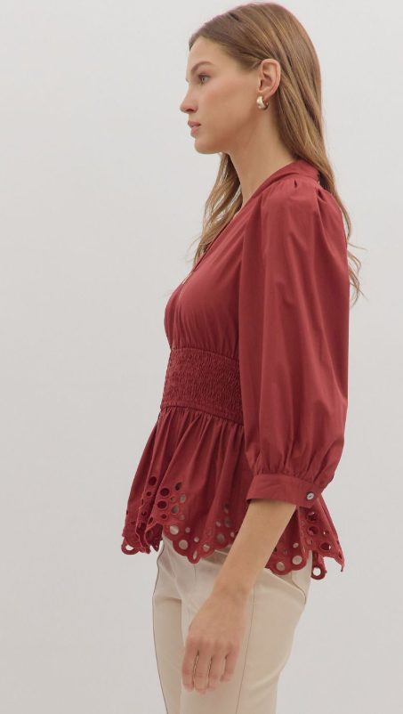 Anastasia Scallop Top