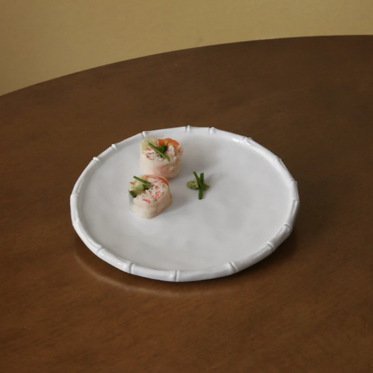 Beatriz Ball VIDA Bamboo 11" Dinner Plate (White)