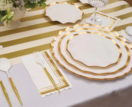 Sophistiplate Everyday White Wavy Appetizer/Dessert Bowls/8pk