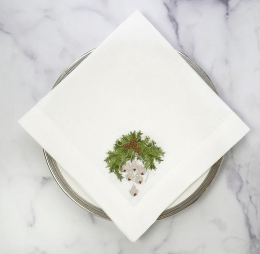 Arte Italica Jingle Bell Swag Large Napkin