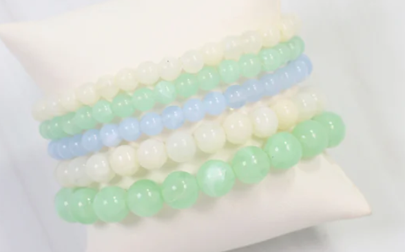 Caroline Amherst Beaded Bracelet Set Blue Multi
