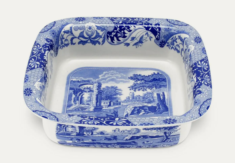Spode Blue Italian Square Rim Dish