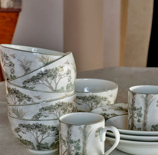 Spode Tall Trees Rice Bowls