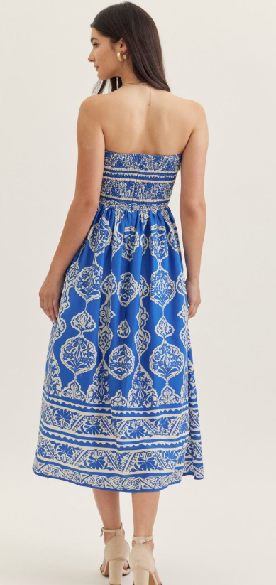 Blue Muse Midi Dress
