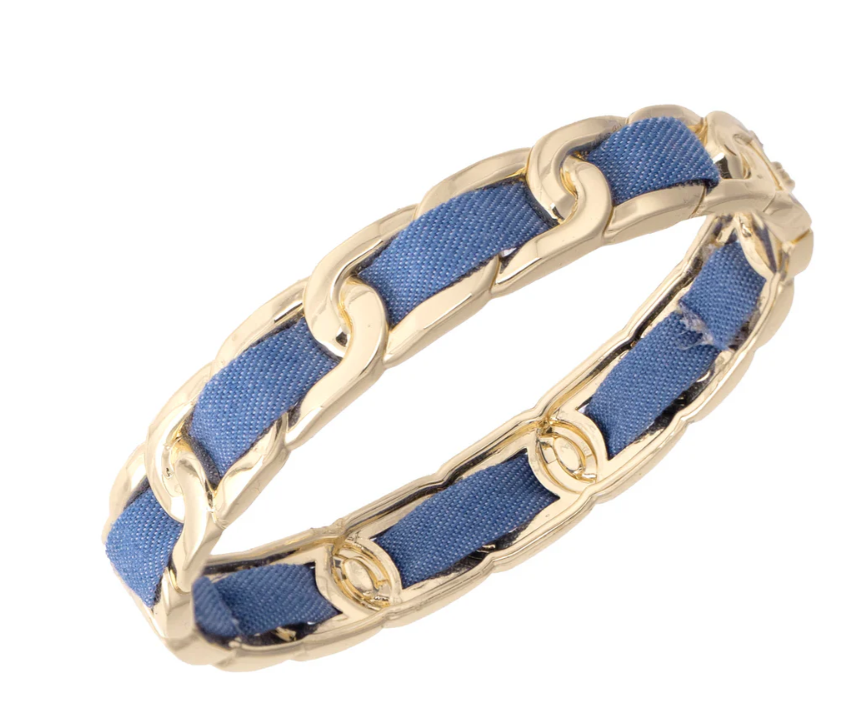 Canvas Dallas Denim Hinge Bangle