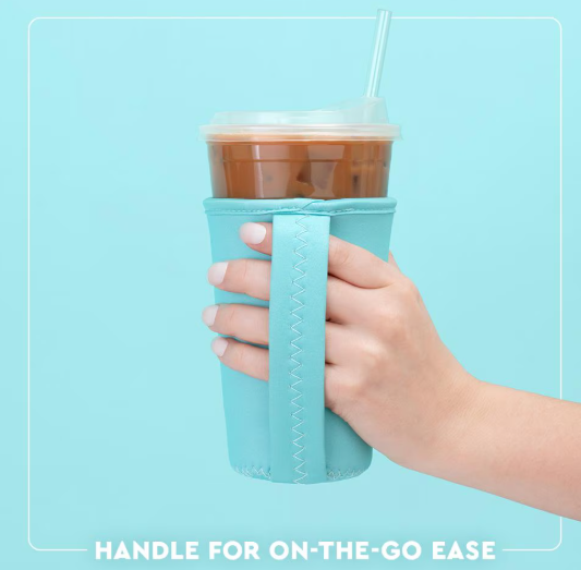 Swig Saddle Stitch Cognac Iced Cup Coolie (Medium)