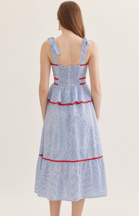 Summer Parade Floral Midi