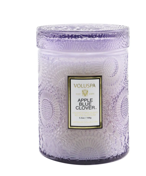Voluspa Small Jar Candle - Apple Blue Clover 5.5oz