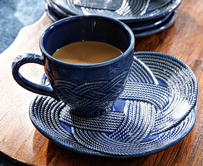 Juliska Le Panier Mystic Knot Mug- Denim