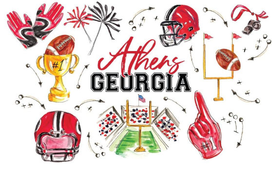 Swig Tailgates in Athens Tea Towel